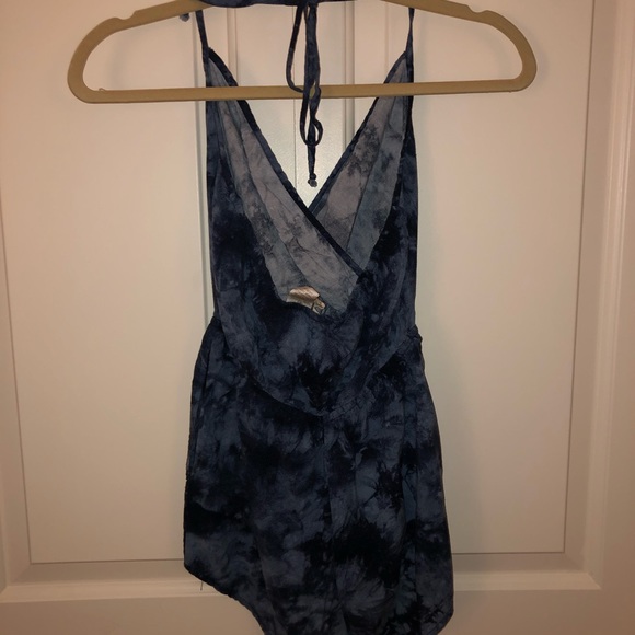 Mimi Chica Tie Dye Halter Romper - Picture 4 of 5